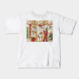 Torture chamber in a feudal lord's dungeon in the Middle Ages Kids T-Shirt